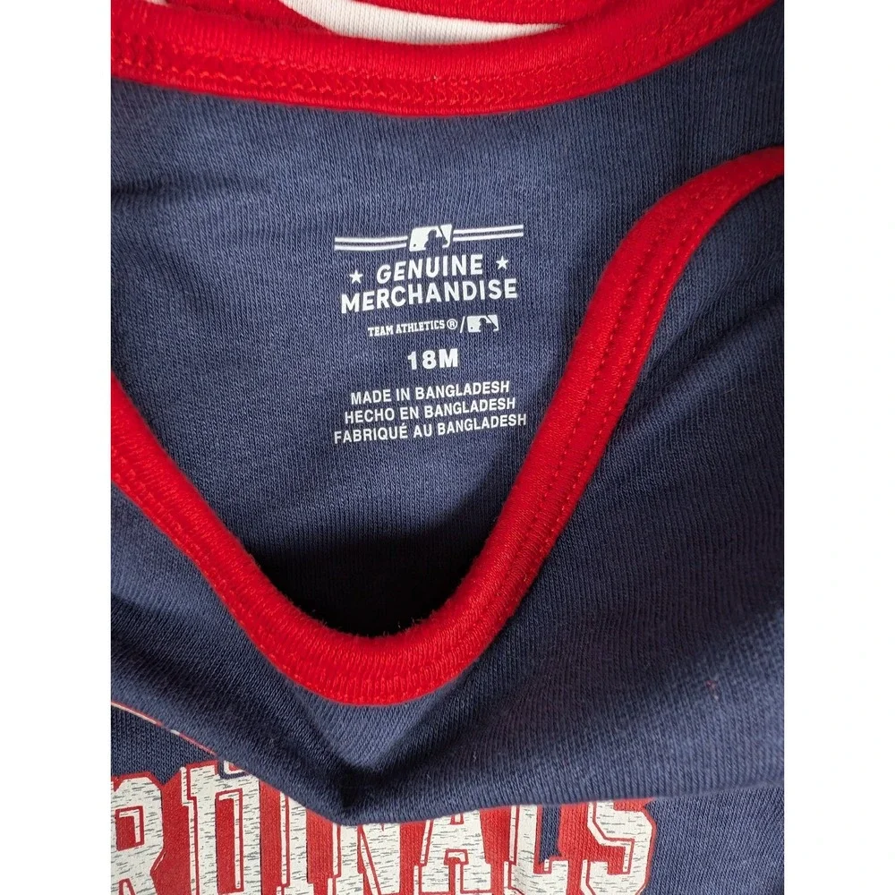 St. Louis Cardinals | Multi-Color | Infant Boys | 3-Pack Bodysuits | 18M‎